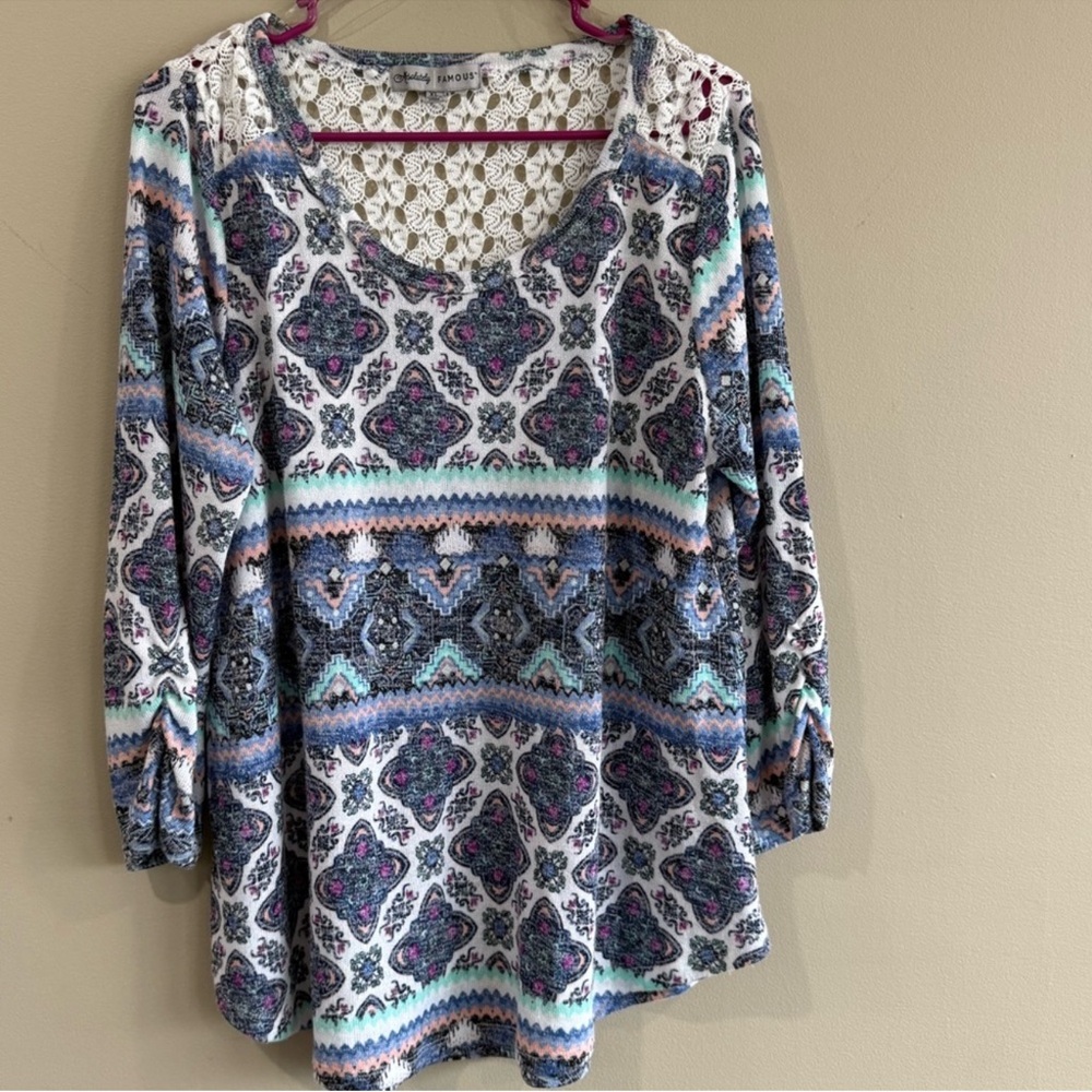 Absolutely Famous Multicolor Patterned Sweater - Picture 6 of 6